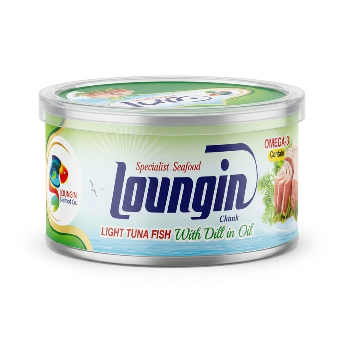 Loungin Tunafish Dill Oil187G