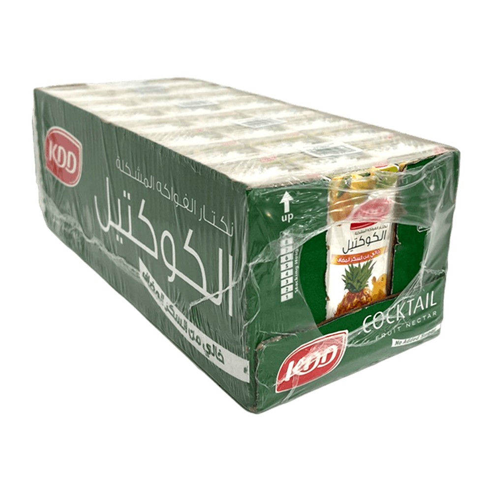 عصير نكتار كوكتيل الفواكه من كي دي دي ٢٤ × ١٨٠ مل