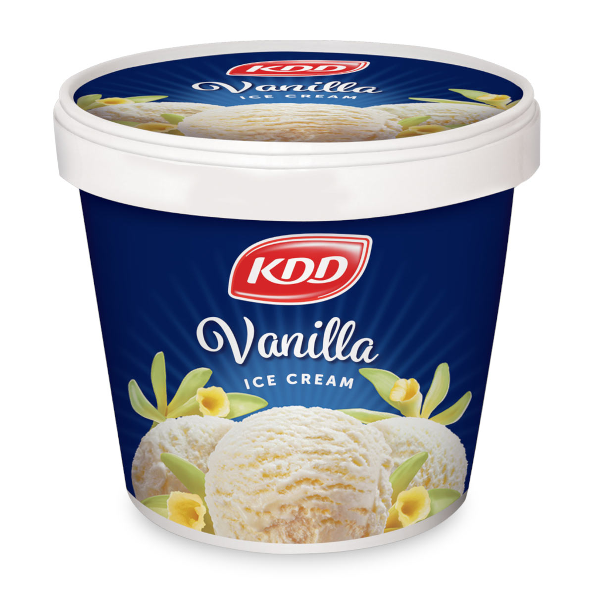 KDD Vanilla Ice Cream Tub 1L