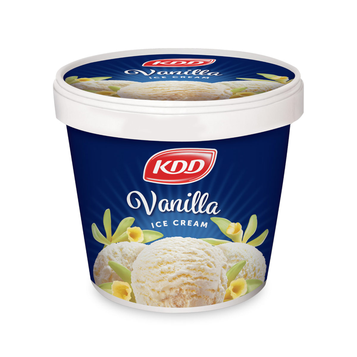 KDD Vanilla Ice Cream Tub 500ml