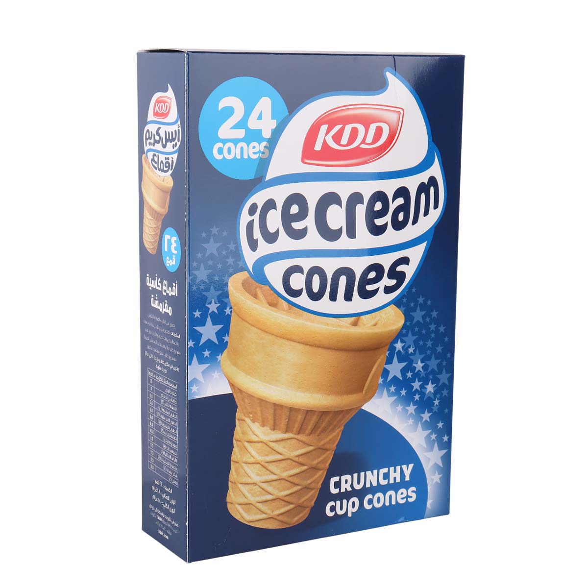 KDD Crunchy Cup Ice Cream Cones 24 Pieces