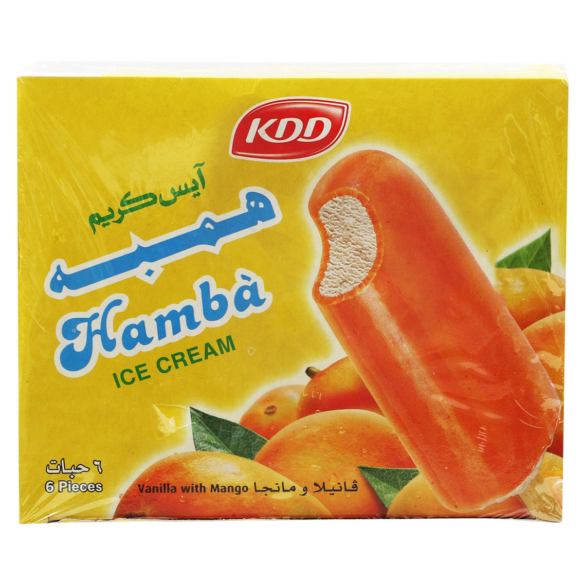 KDD Hamba Ice Cream Vanilla with Mango 6 Pieces