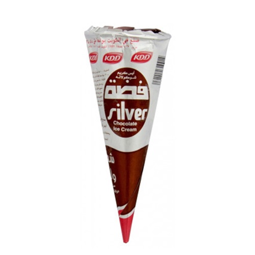KDD Silver Chocolate Ice Cream Cone 100ml