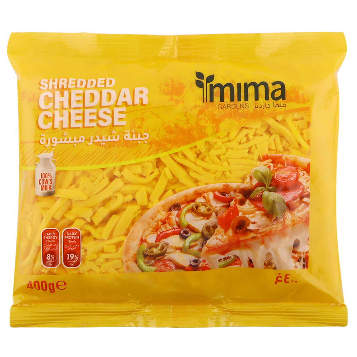 Mima Gardens Shredded Cheddar Cheese 400g