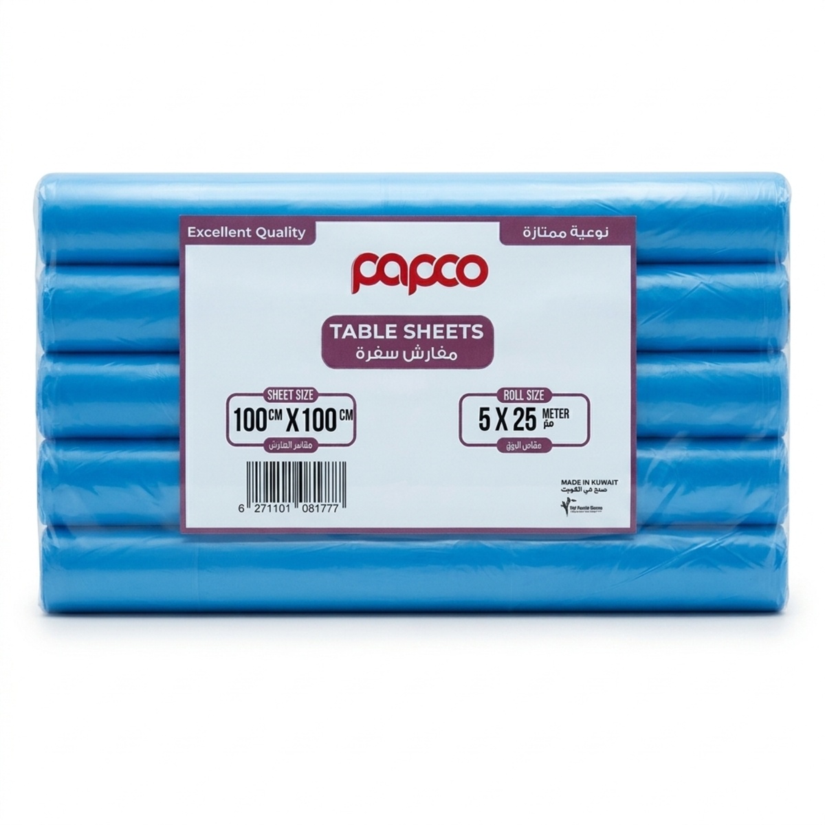 Papco Table Cover 100x100cm 5x25Meter