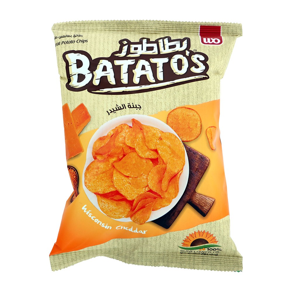 Batato's Wisconsin Cheddar Chips 30g