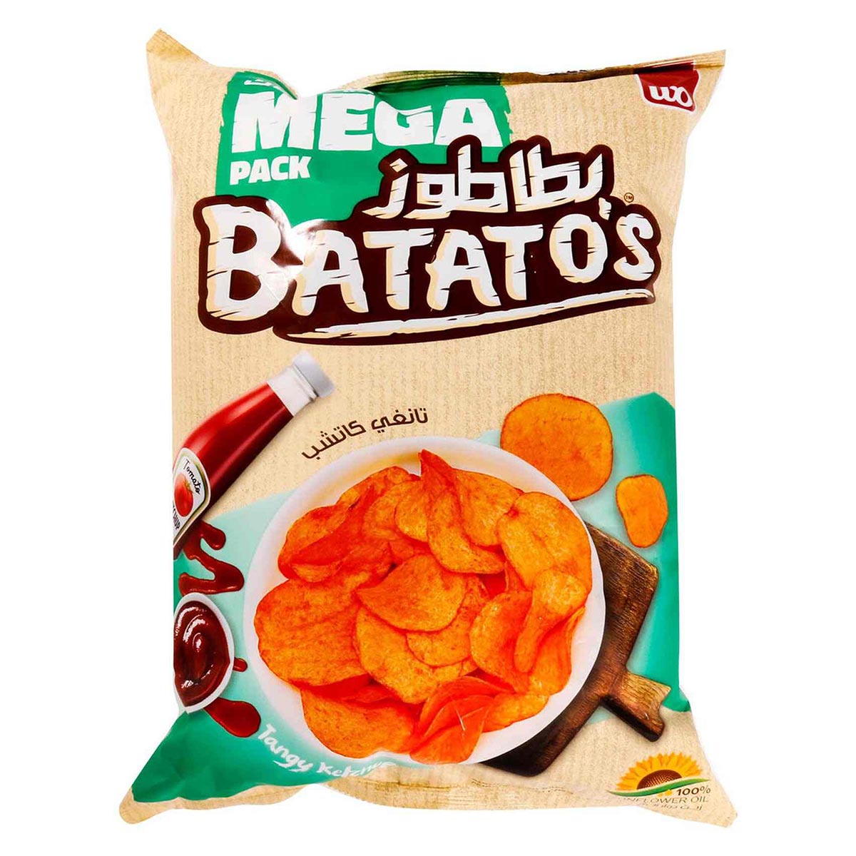 بطاطا رقائق الكاتشب المنعشة 167 جرام