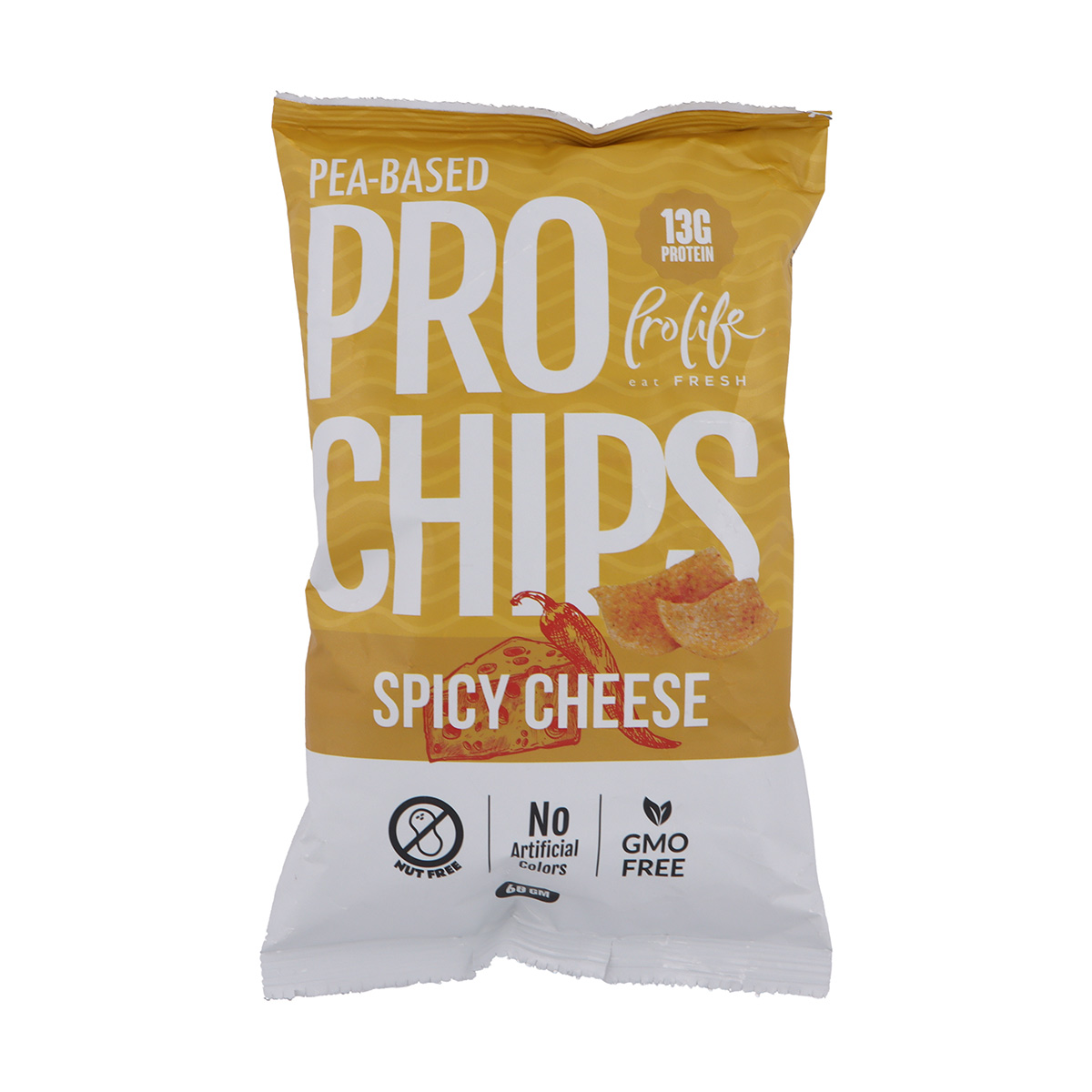Prolife Pea-Based Spicy Cheaps Chips 60g