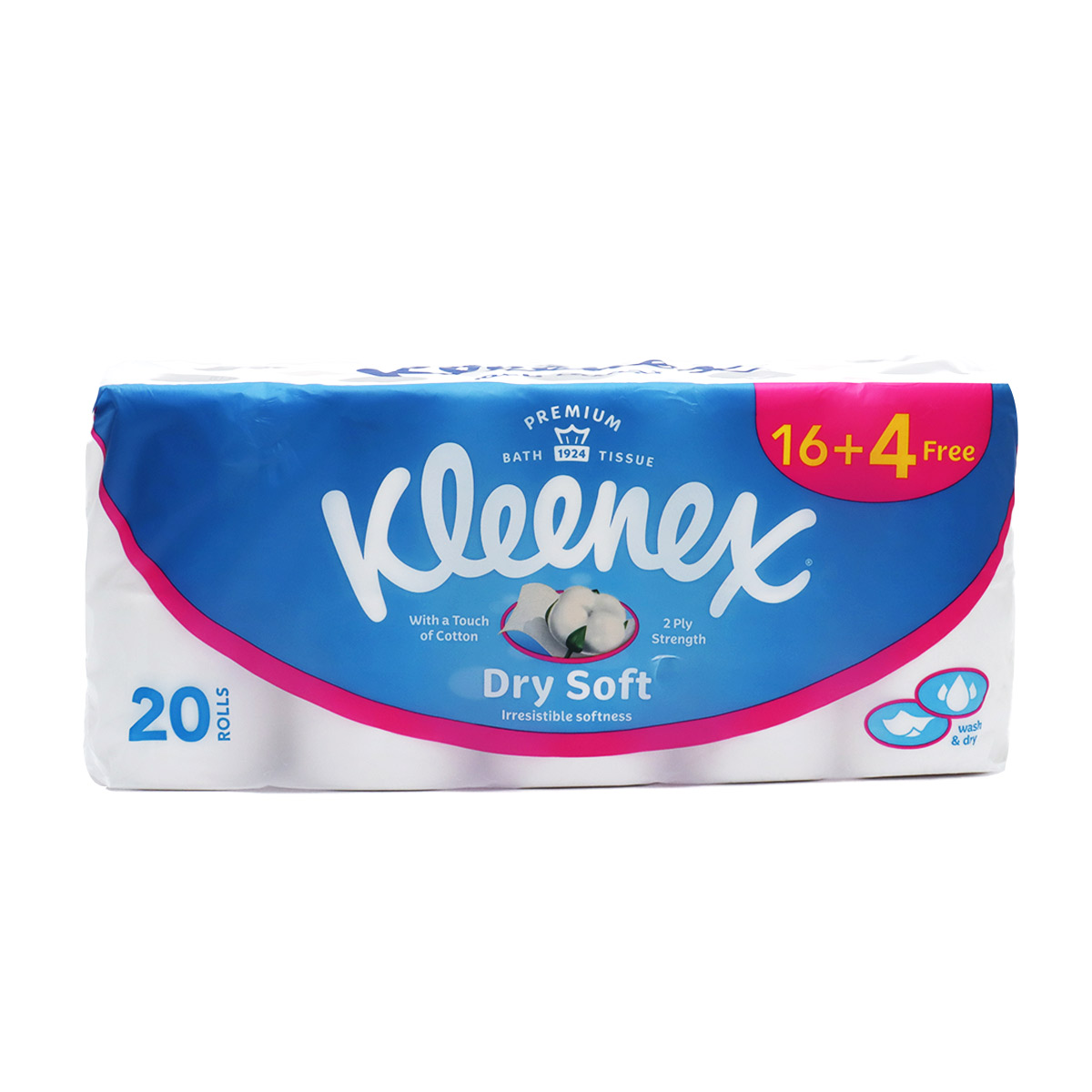 Kleenex Dry Soft Irresistible 2 Ply Softness Bath Tissue 20 rolls