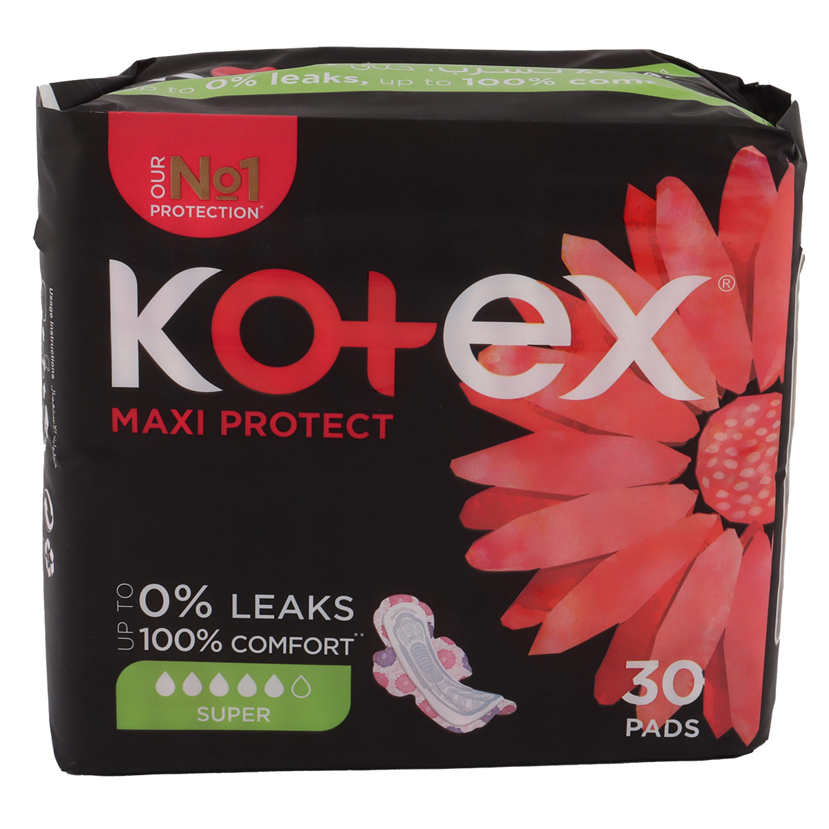 Kotex Maxi Protect Super Wings 30 Pads