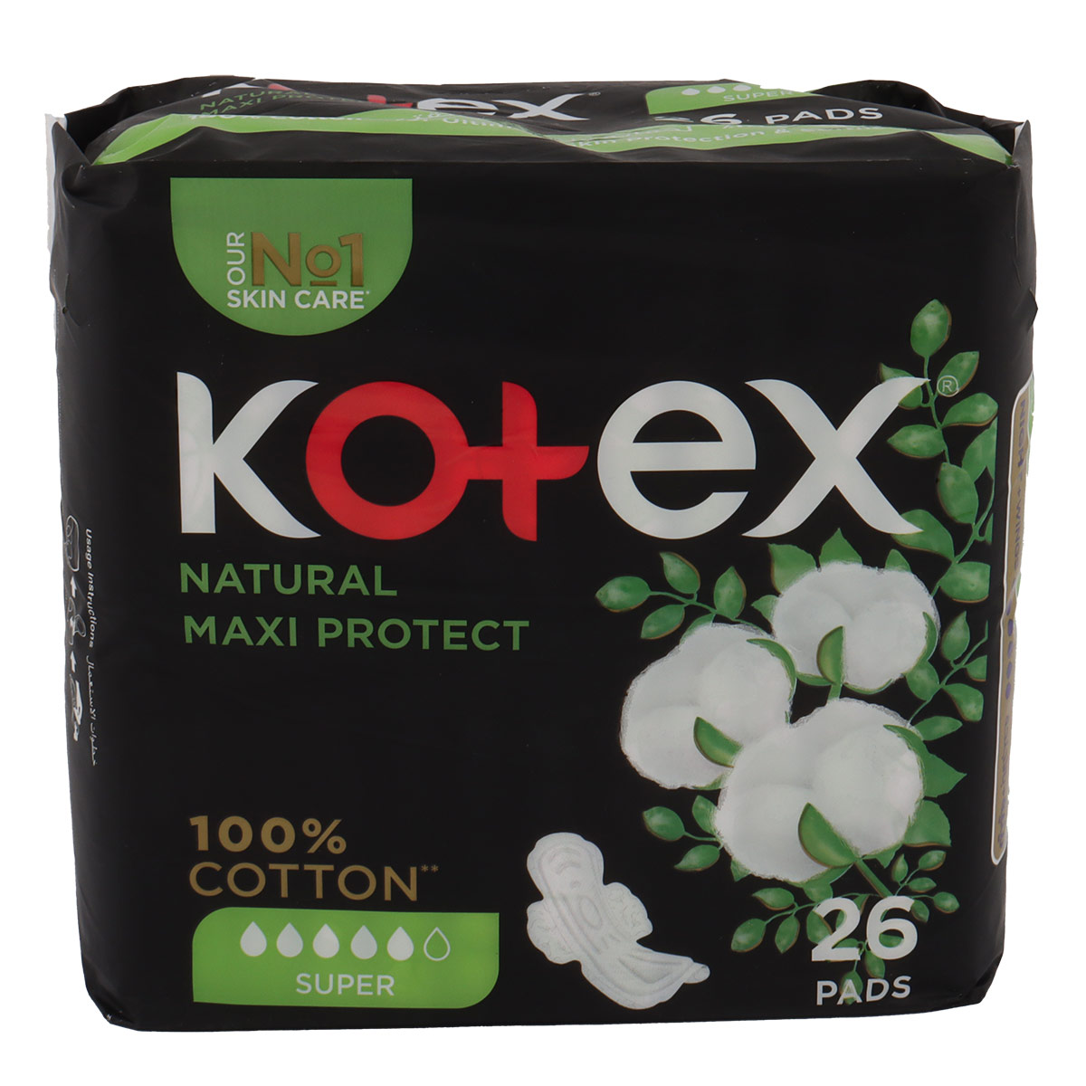 Kotex Natural Maxi Protect 26 Pads