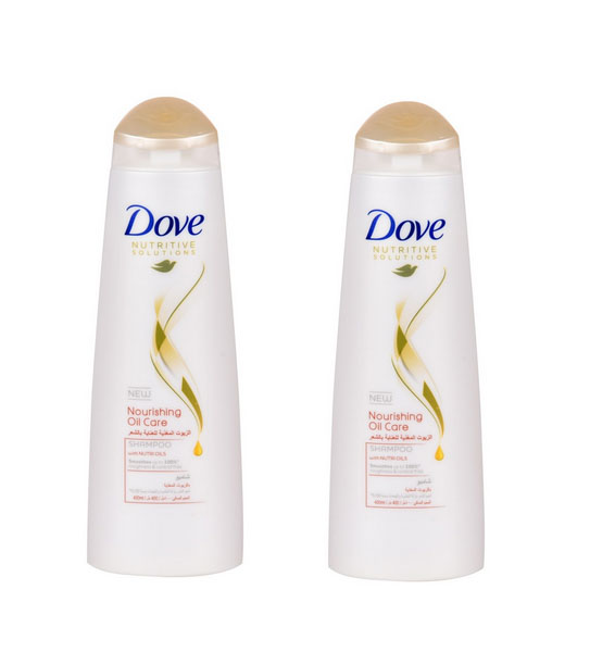 Dove Nourishing Oil Care Shampoo 2x400ml