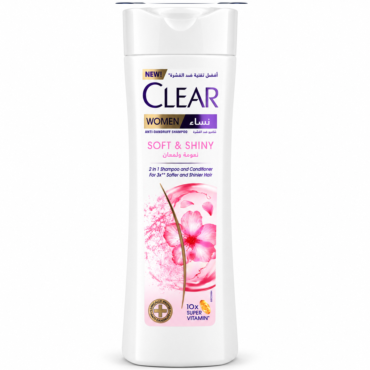 Clear Women Soft & Shiny Anti-Dandruff Shampoo 400ml