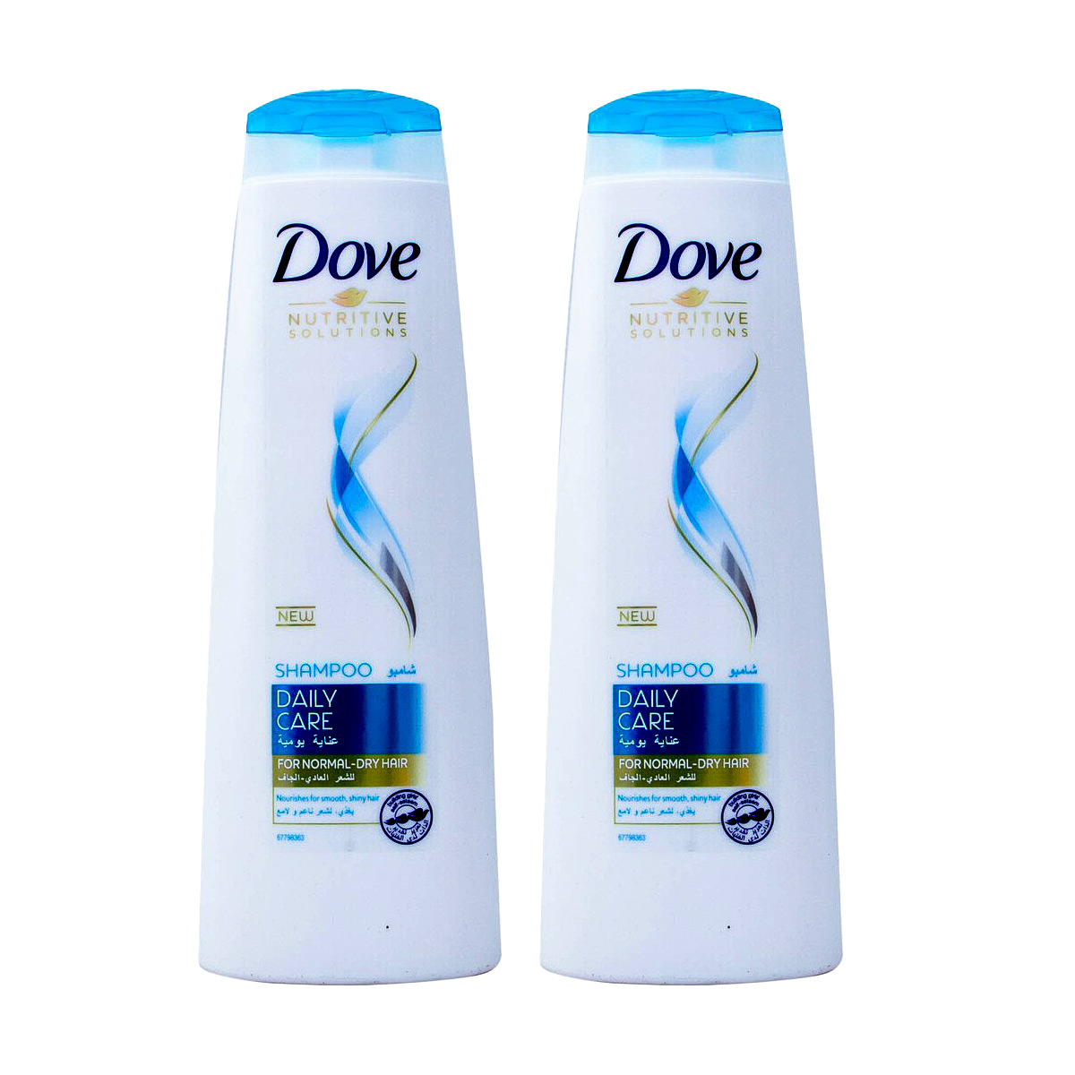 Dove Daily Care Shampoo 2x400ml