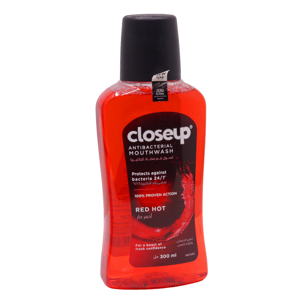 Closeup Red Hot Antibacterial Mouthwash 300ml