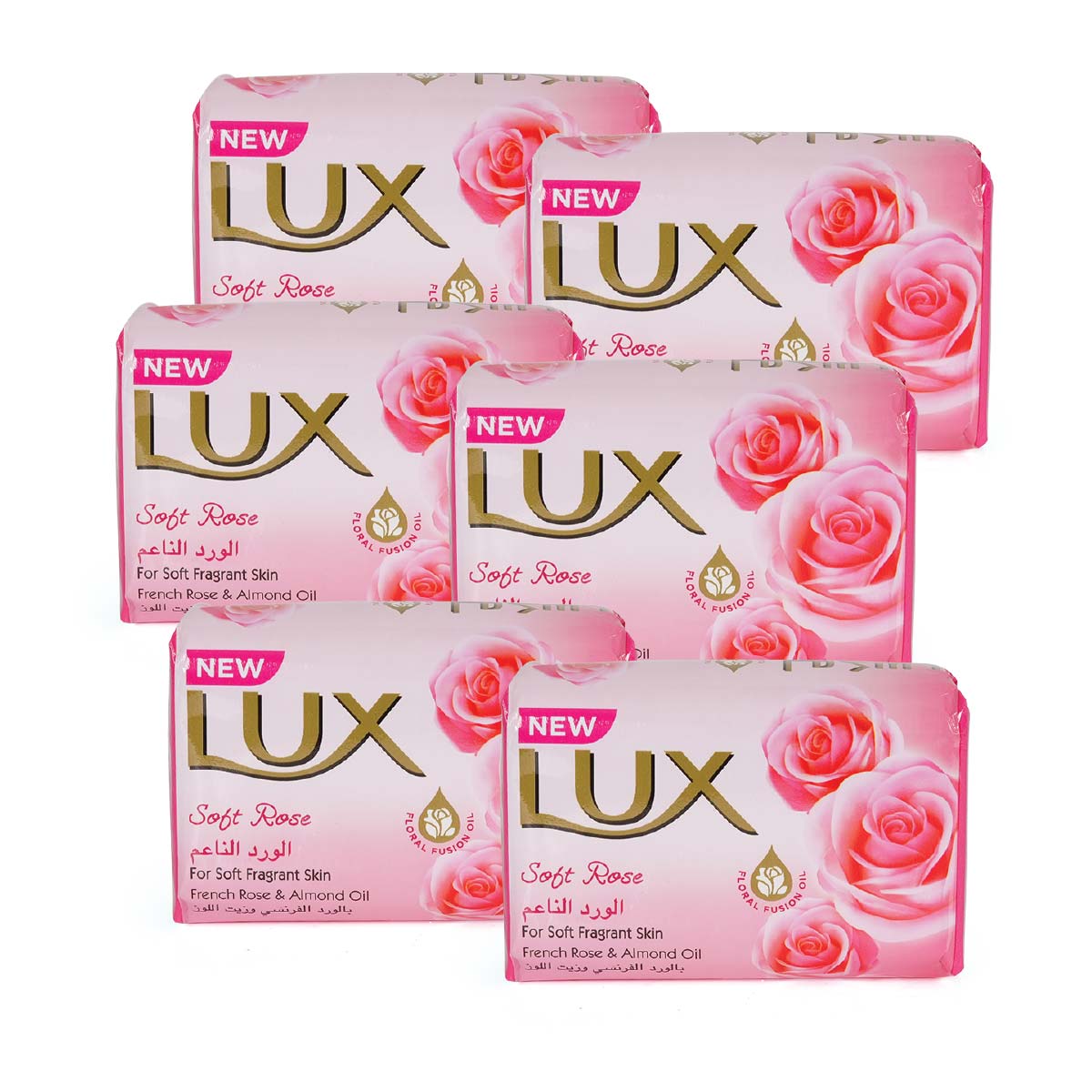 Lux Bar Soft Rose 5+1 Free 170gm