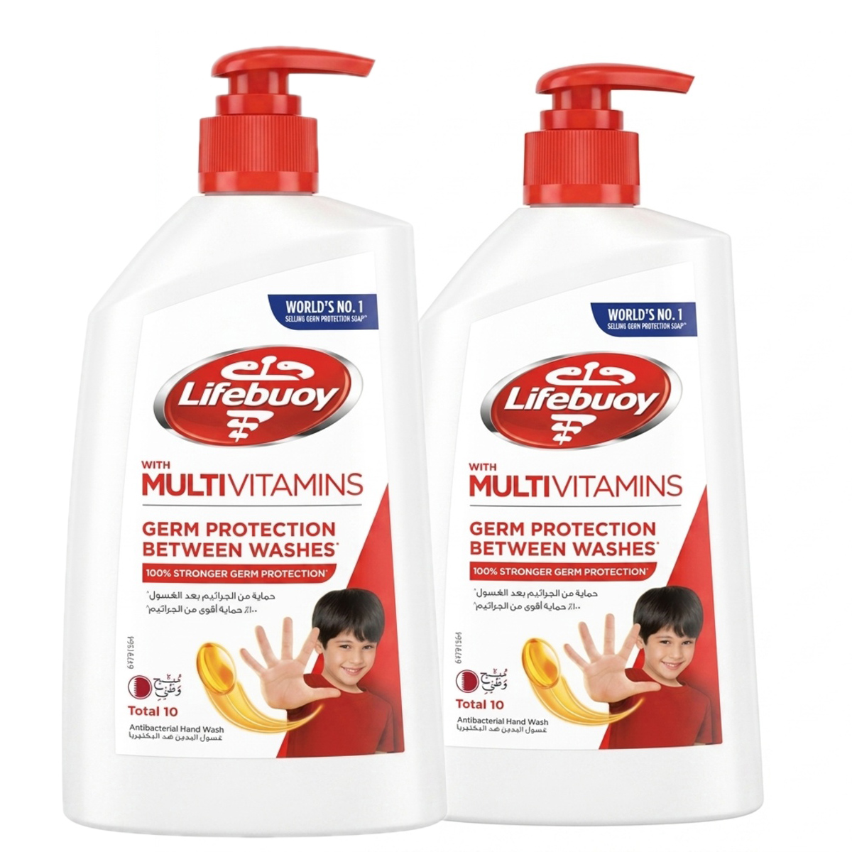 Lifebuoy Total 10 Antibacterial Hand Wash 2x450ml