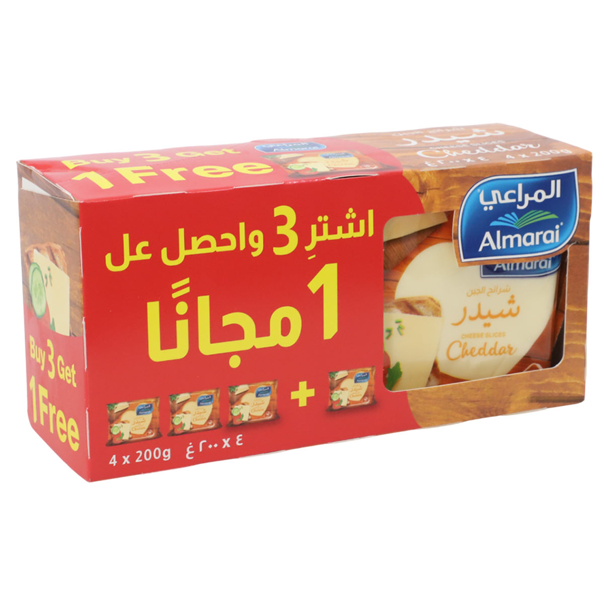 Almarai Slice Ched Ff200g B3G1