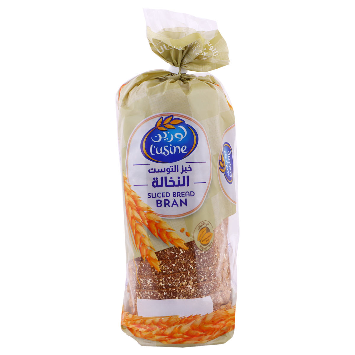 خبز لوزين المقطع بالنخالة 615 جرام