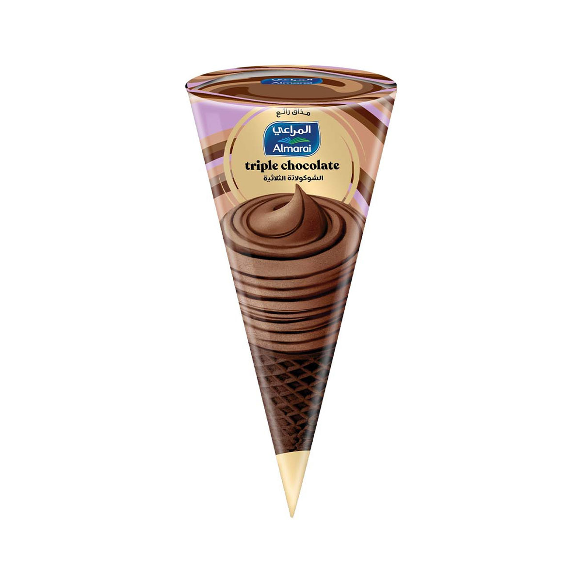 Almarai Triple Chocolate Ice Cream Cone 120ml