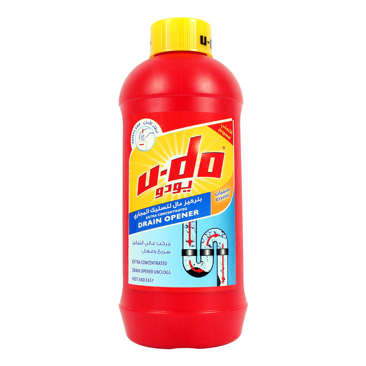 U-Do Crystal Drain Opener Unlogs Fast & Easy 1000