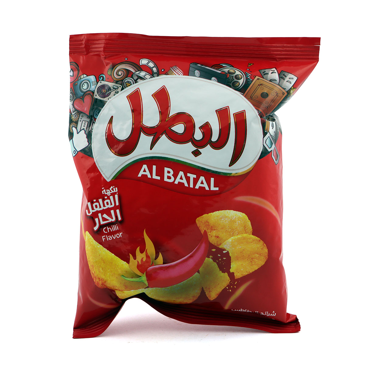 رقائق البطاطس البطل بنكهة الفلفل الحار 23 جرام