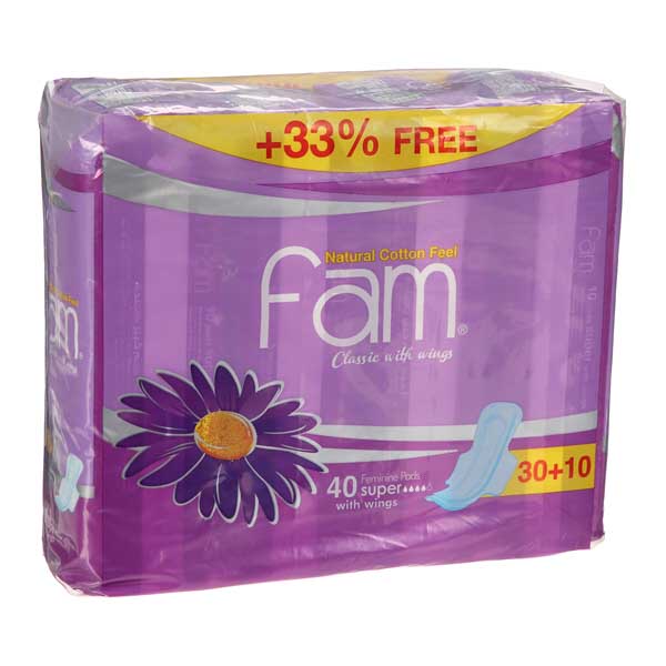 Fam Feminine Pads 40 + 8 Pieces