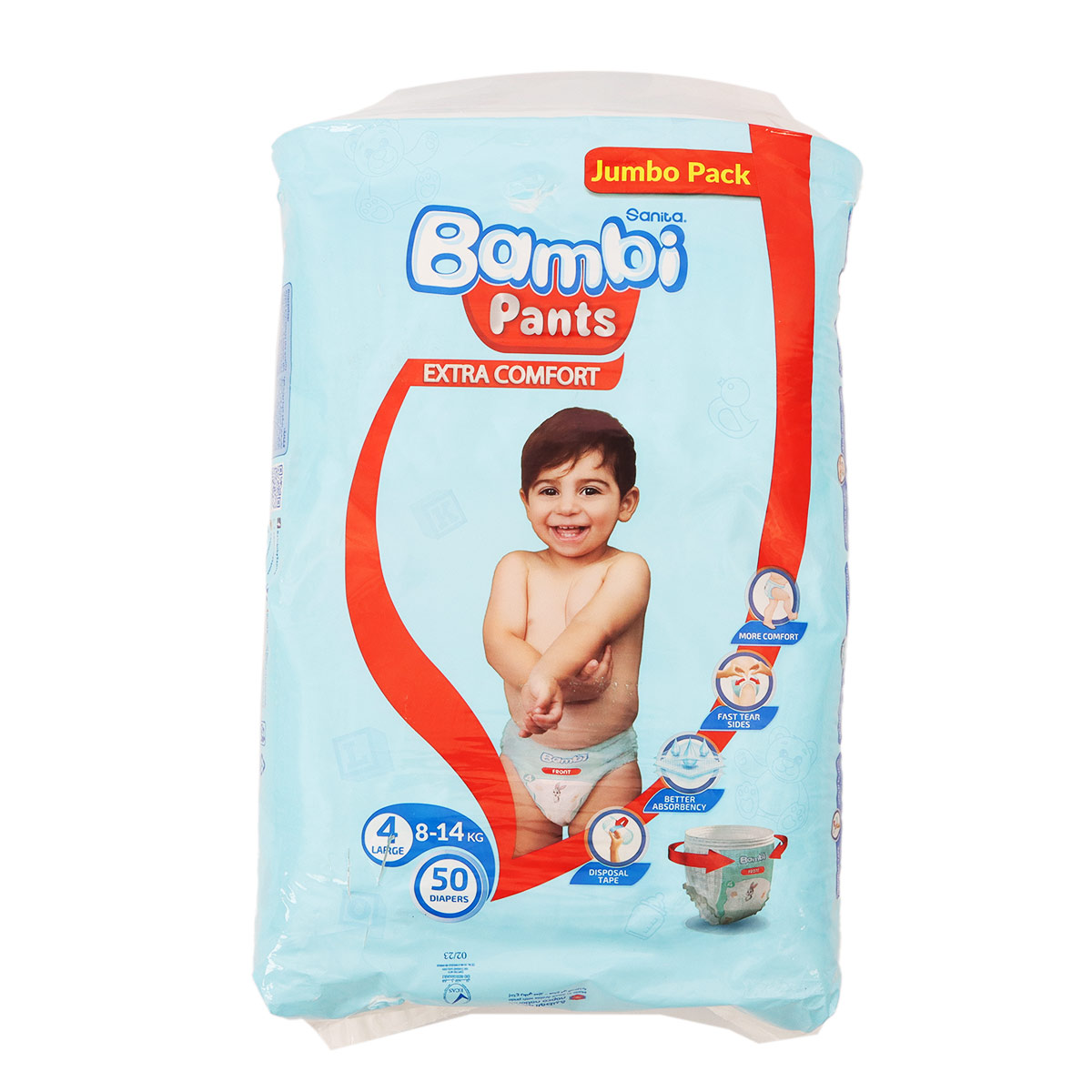 Sanita Bambi Pants Jumbo Pack 50 Diapers