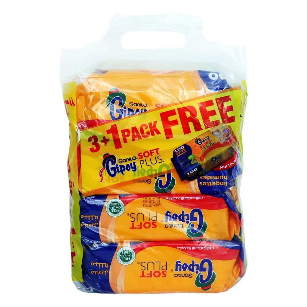Gipsy Wet Wipes 100Sheet-3+1Fr
