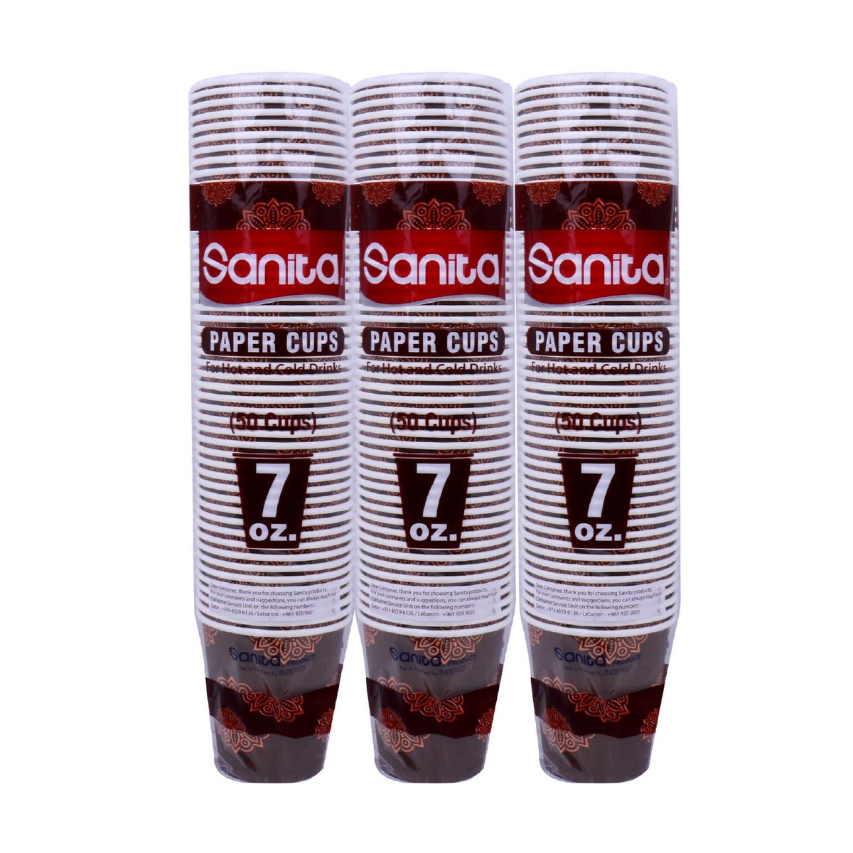Sanita Paper Cup 7oz 3x50's