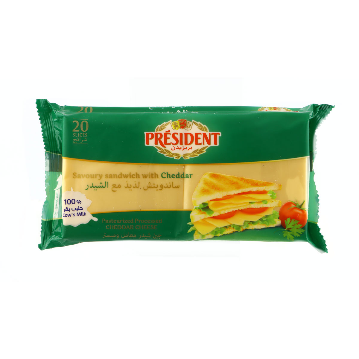 President Savory Sandwich with Cheddar 400g