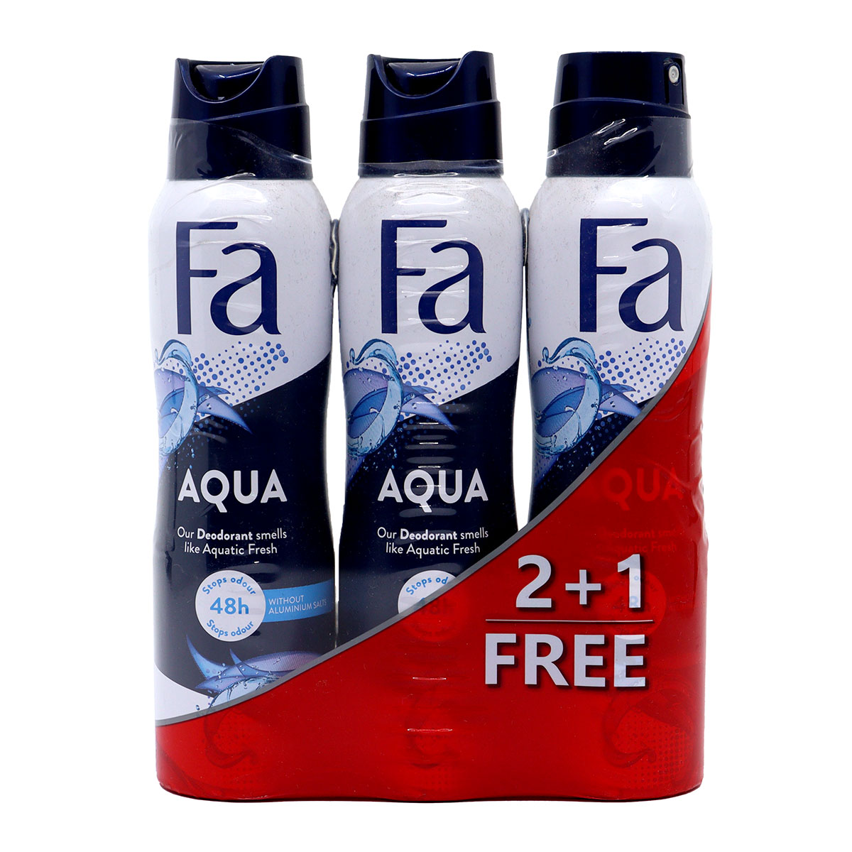 Fa Deodorant Aqua150 ml  2 Pcs + 1 Free