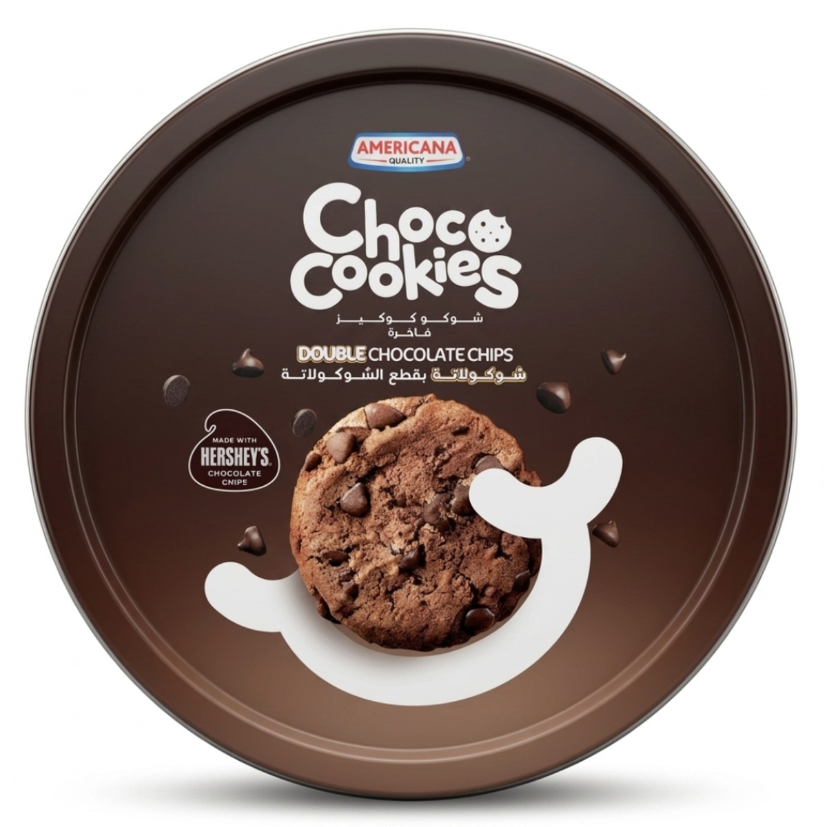 Americana Choco Cookies Double Chocolate Chips 504g
