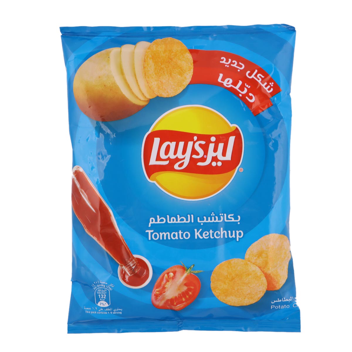 رقائق ليز بنكهة الكاتشب والطماطم 48 جرام