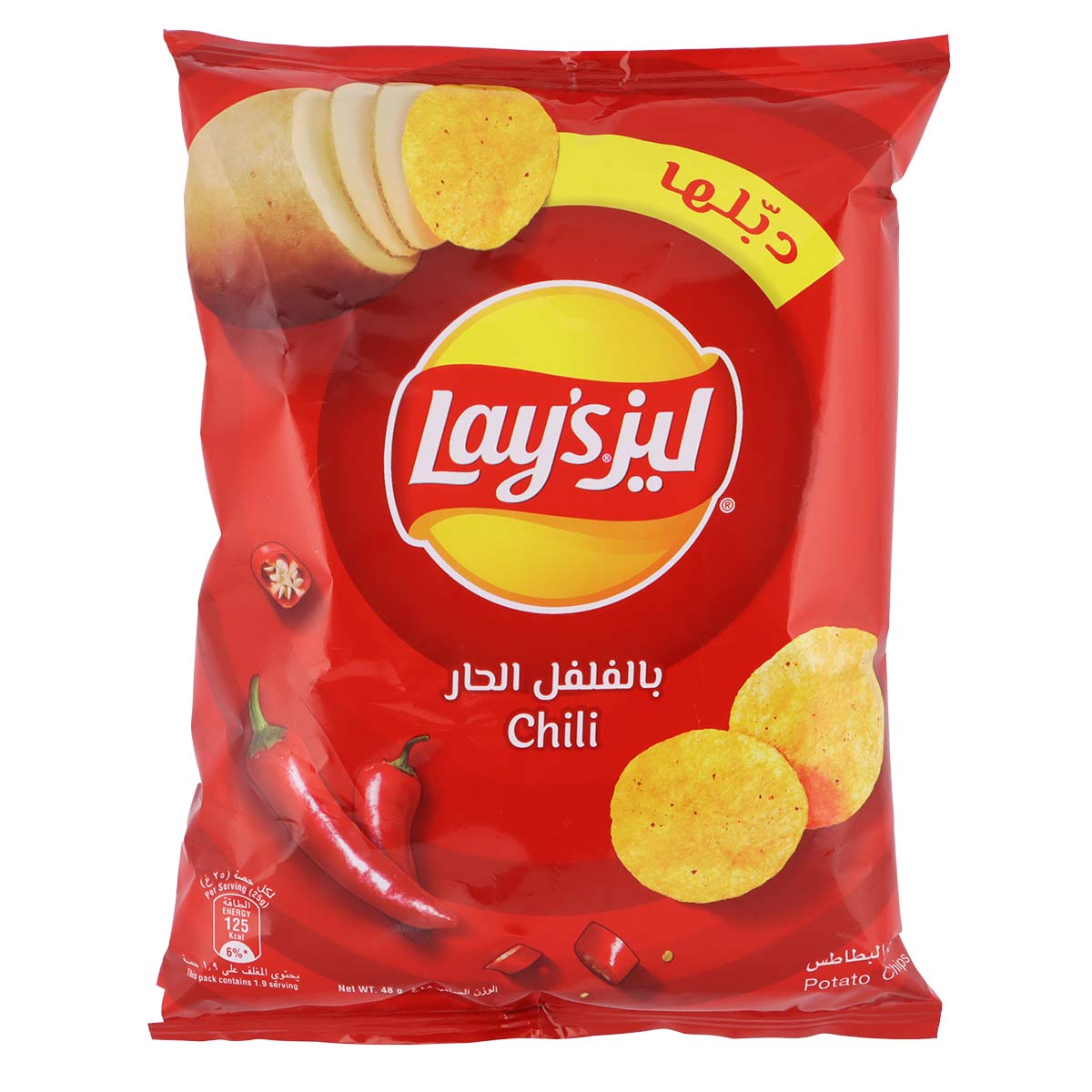 رقائق البطاطس بالفلفل الحار من ليز 48 جرام