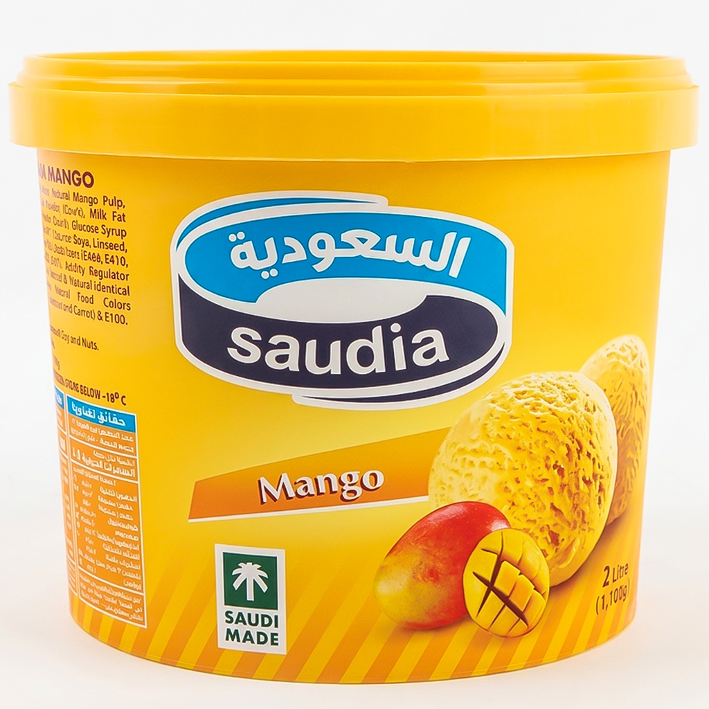 Saudia Ice Cream Mango 2L