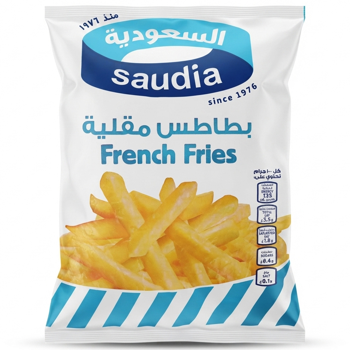 Saudia Frozen Straight Cut French Fires 1Kg