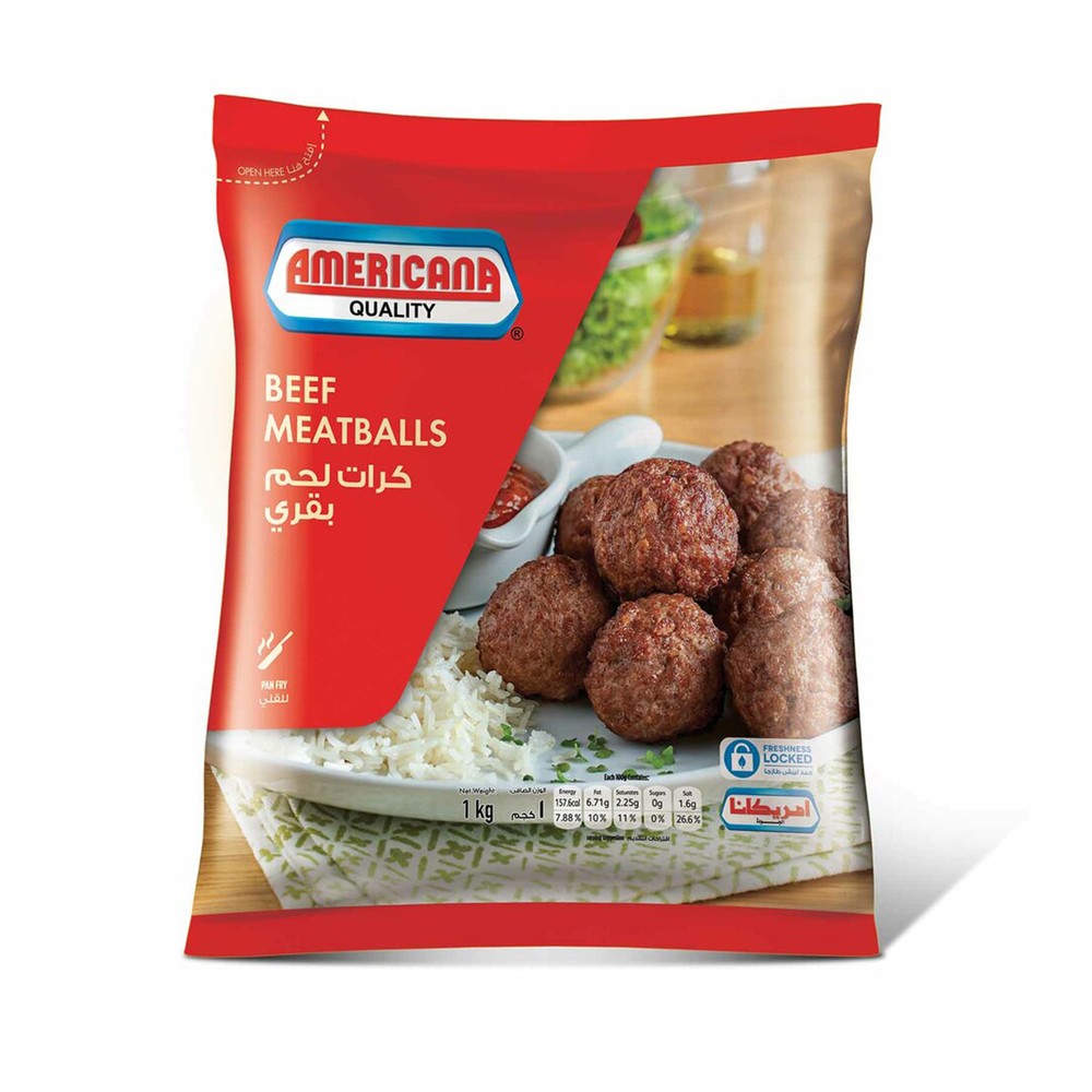 Americana Quality Beef Meatballs 1Kg
