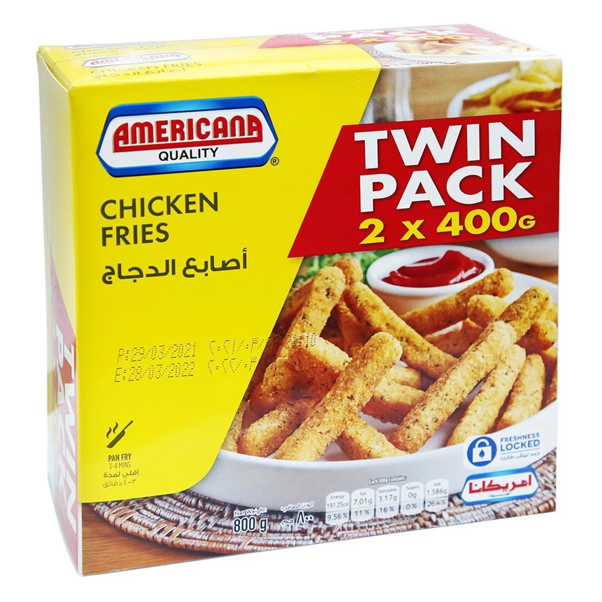 Americana Quality Chicken Fries 2x400g