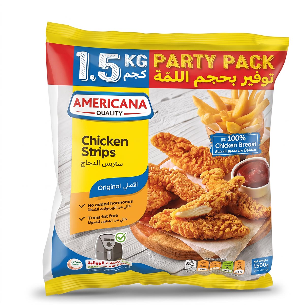 Americana Quality Chicken Strips Original 1.5kg