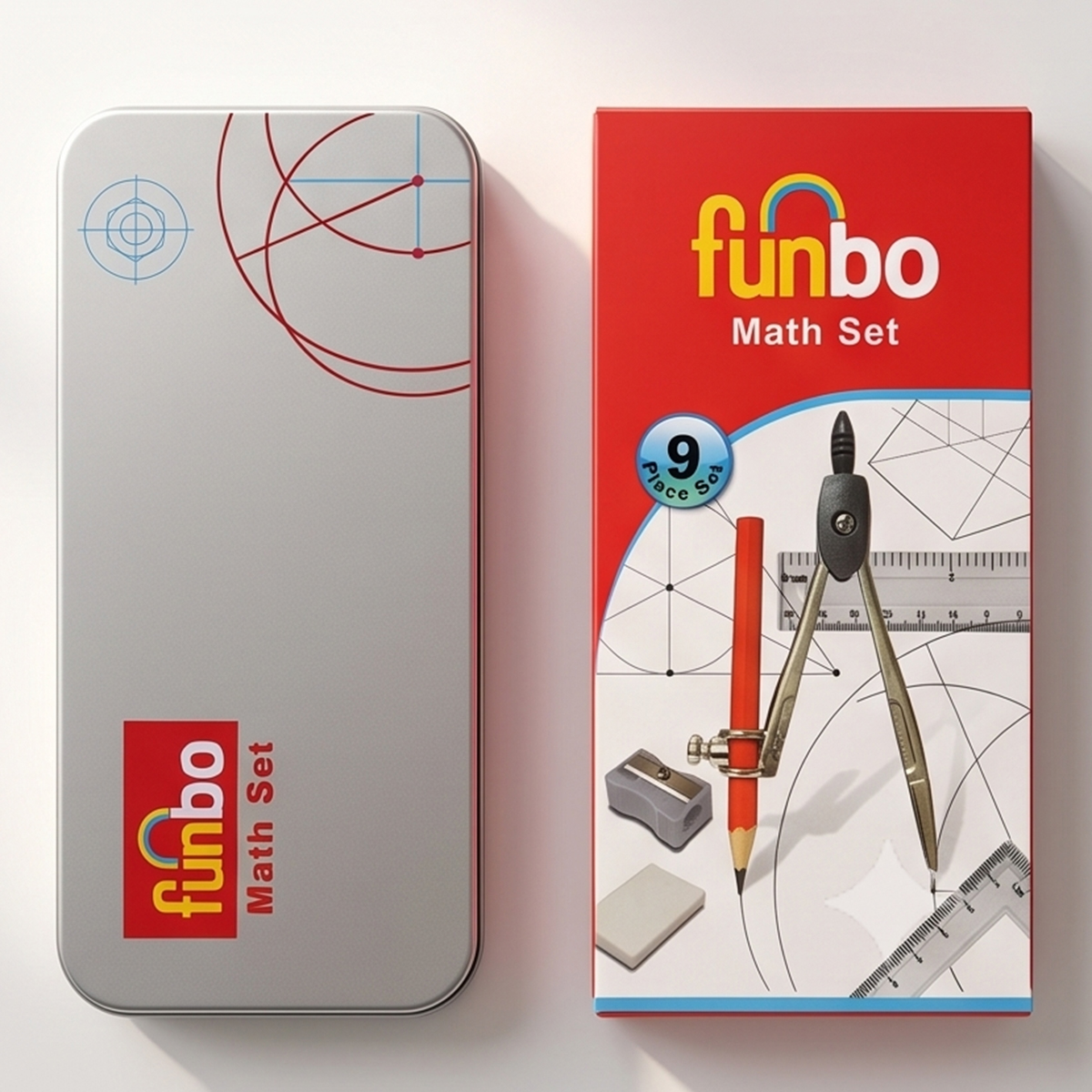 Funbo Math Measurement Tools 9 Pieces a Set