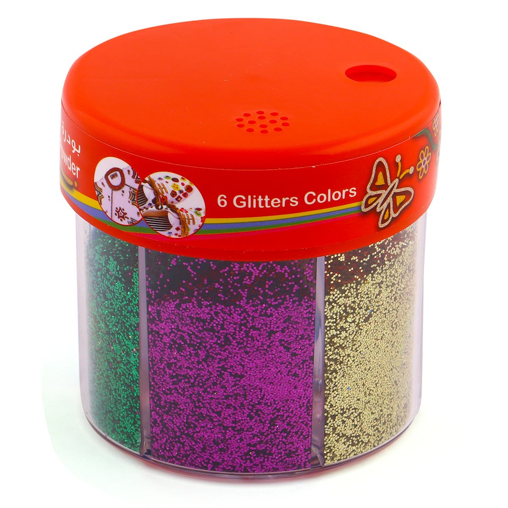 Glitter Powder 6 Different Colours
