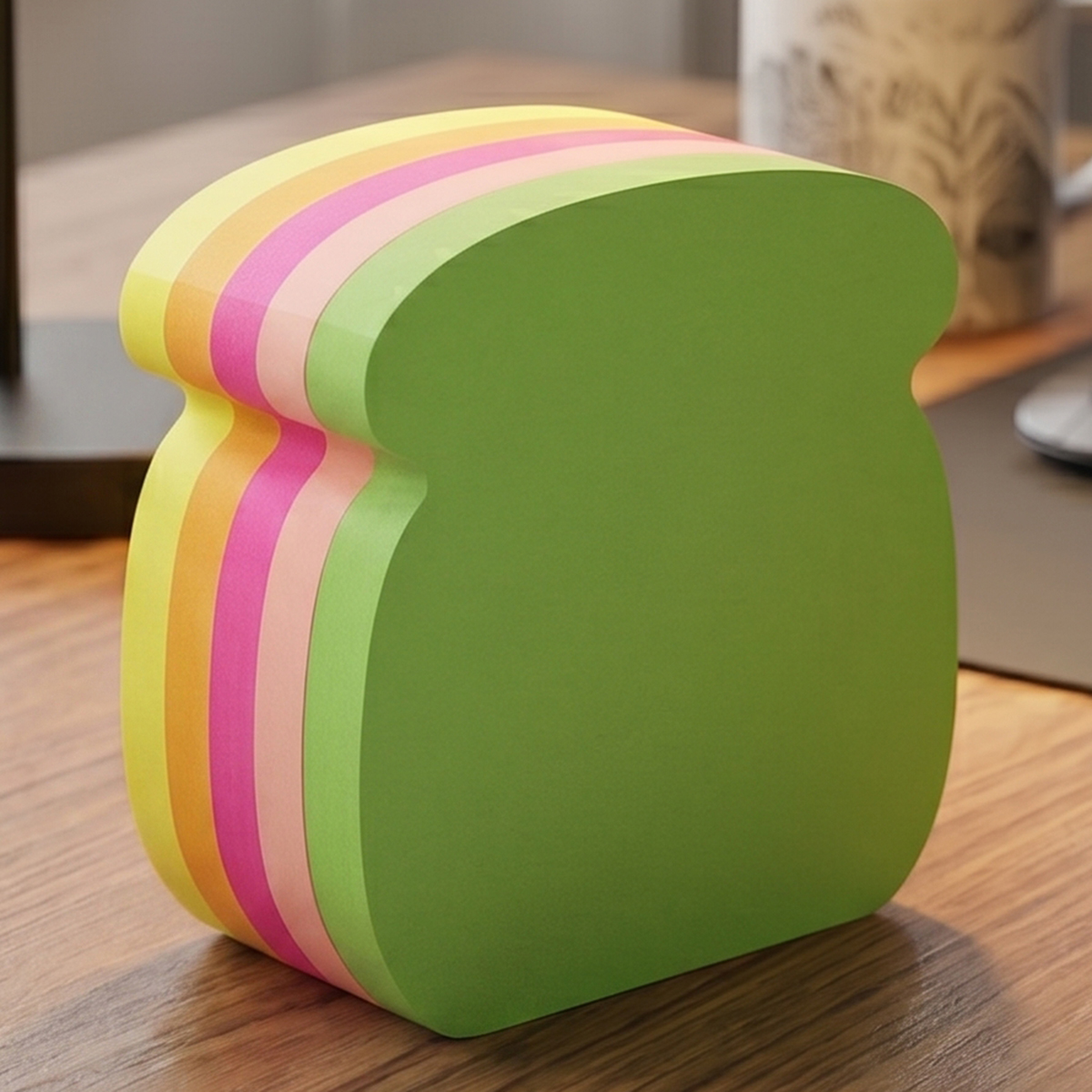 Toast Shaped Stick Notes 5 Colors