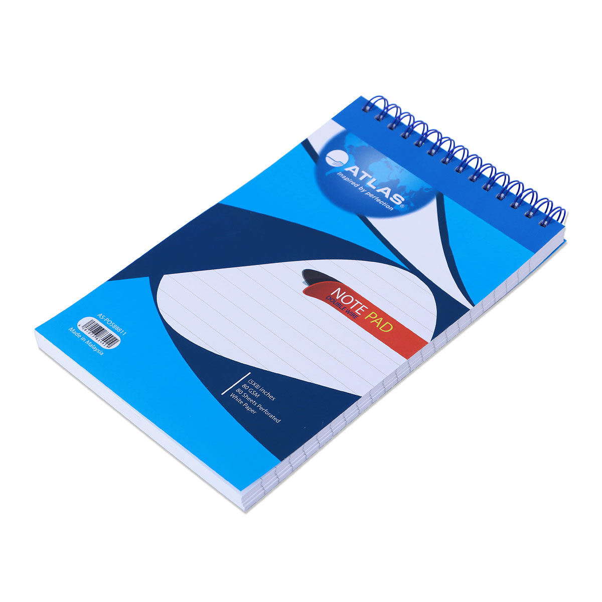 Double Wire Notepad 5x8 80Gsm