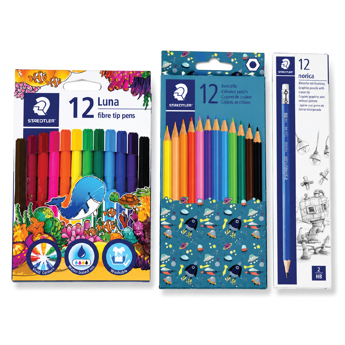 Norica Stationery Set 12 Colors And Pencils