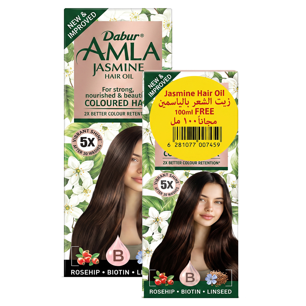 Dabur Amla Jasmine Hair Oil (300ml + 100ml) Set