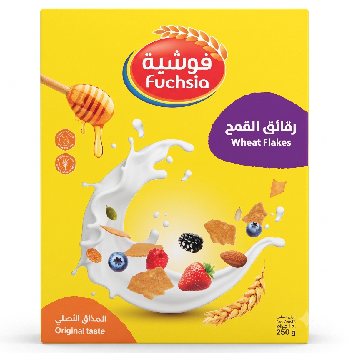 Wheat Flakes Original Taste Fuchsia 250g