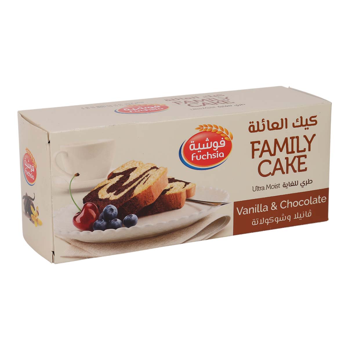 Fuchsia Vanilla & Chocolate Family Cake 250g