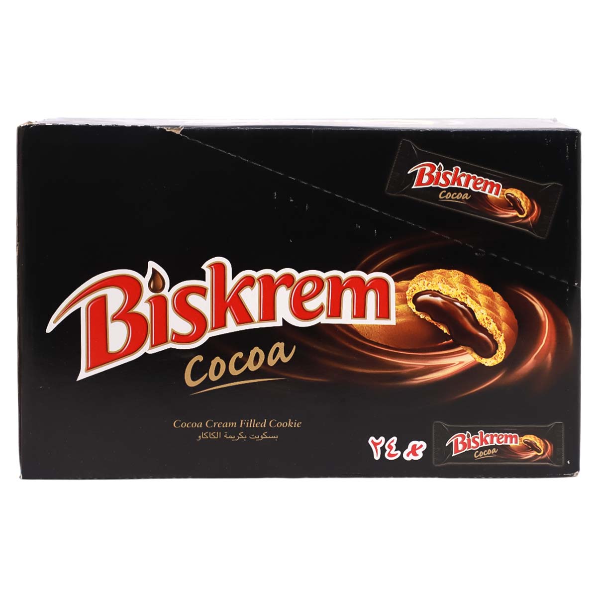 Biskrem Cocoa Cream Filled Cookie 24x110g