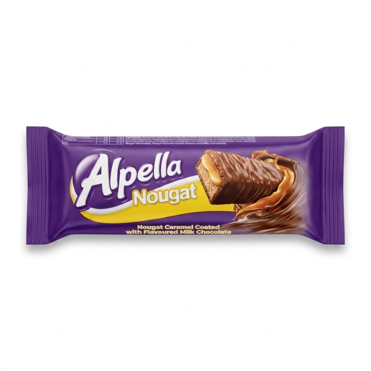Alpella Nougat Caramel Coated with Flavoured Milk Chocolate 16g